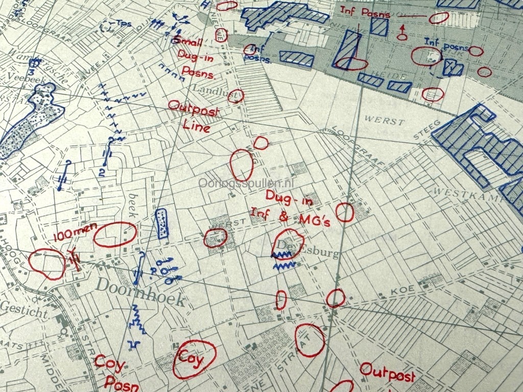 Original WWII British Secret map for Operation Pheasant – ’s-Hertogenbosch