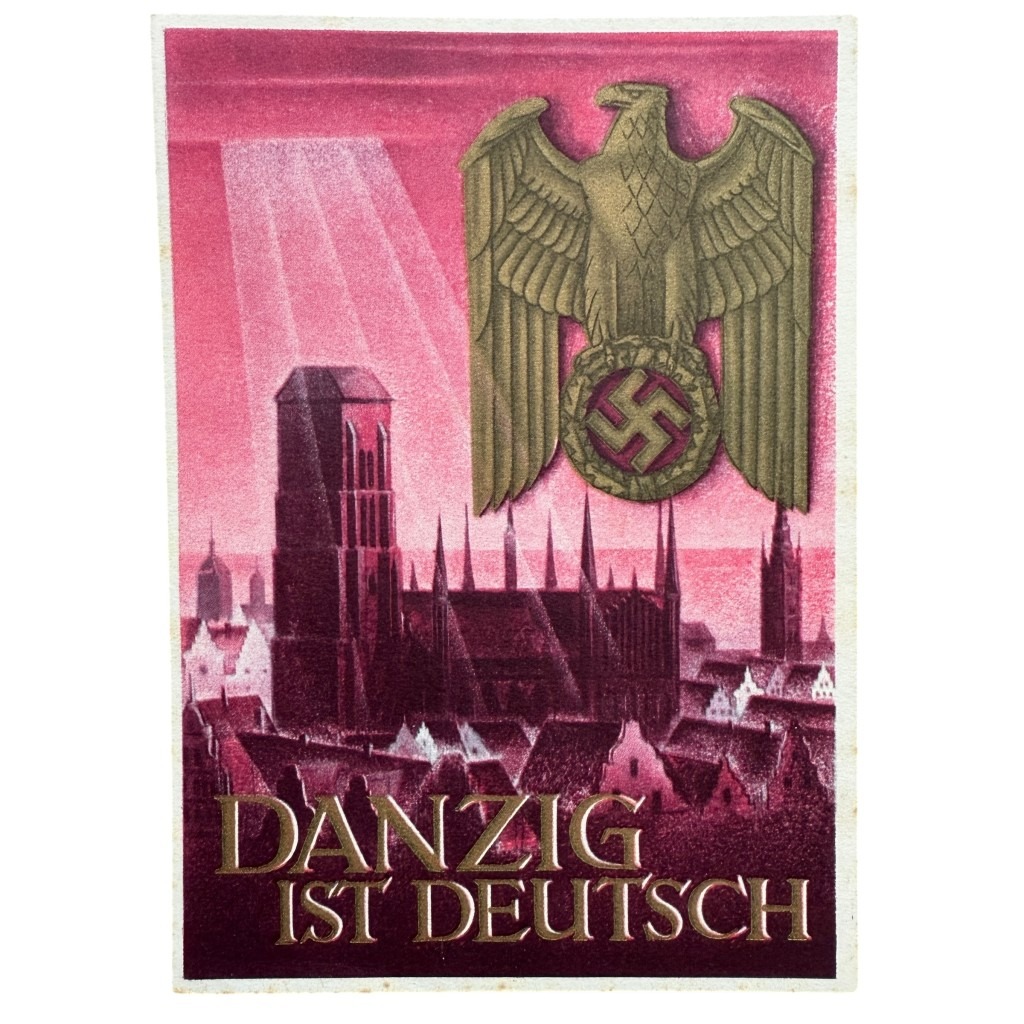 Original WWII German postcard Danzig ist Deutsch
