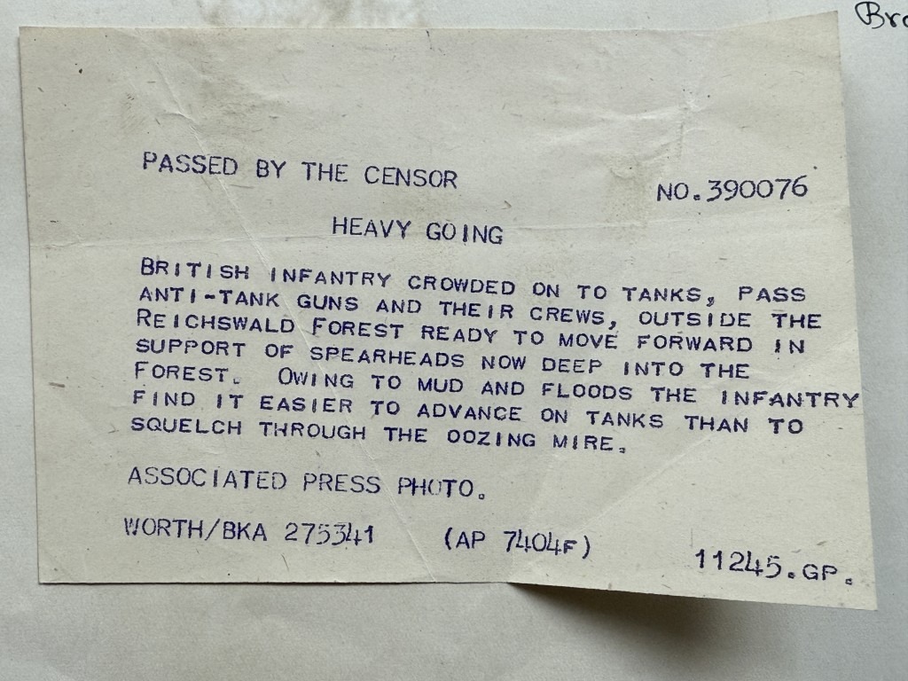 Original WWII British Operation Veritable photo - Image 4