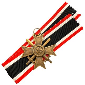 Original WWII German War Merit cross with Swords