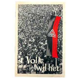 Original WWII Dutch NSB brochure ‘Volk wil het’