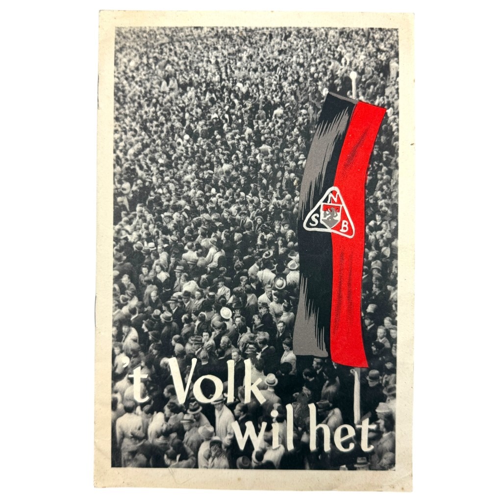 Original WWII Dutch NSB brochure ‘Volk wil het’