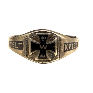 Original WWI German ring - World War One - Iron Cross ring - Welt Krieg