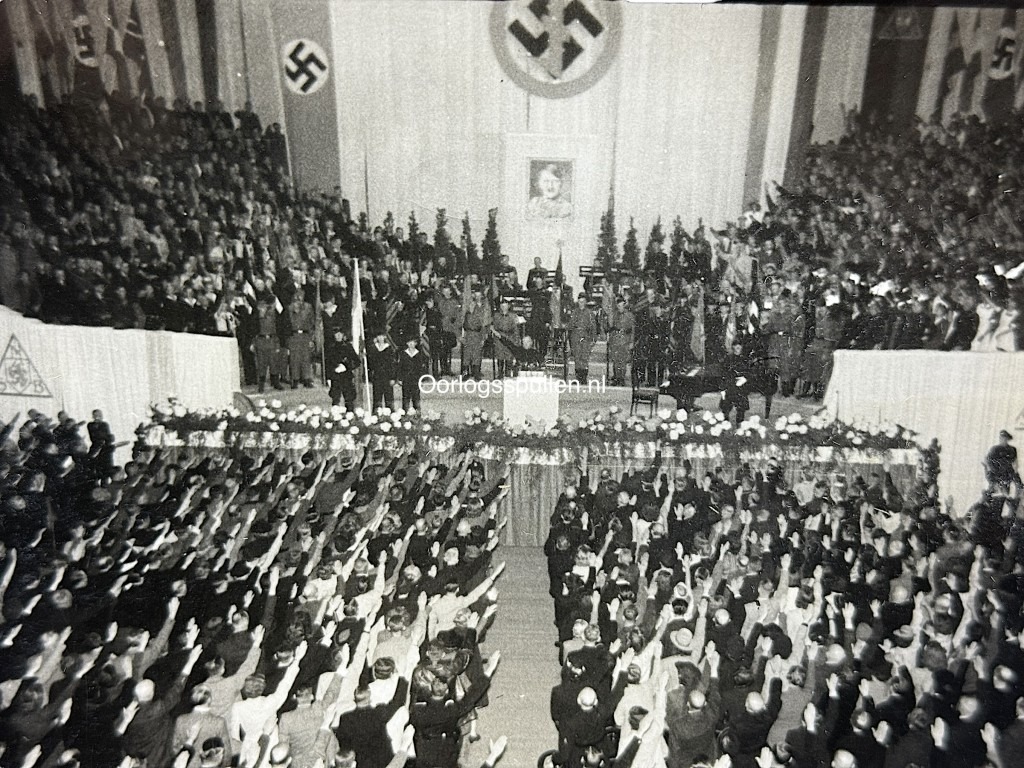 Original WWII Dutch NSB photo concert hall in Amsterdam