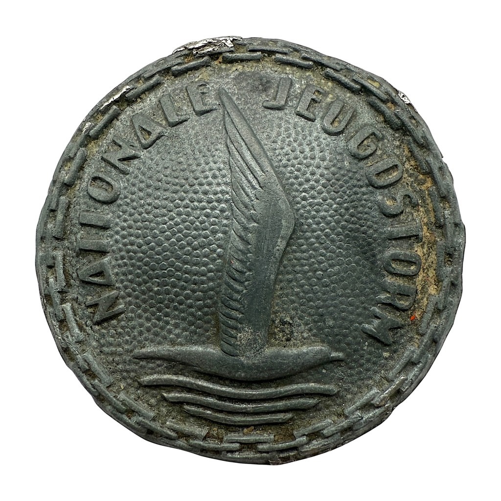 Original WWII Dutch Nationale Jeugdstorm buckle plate