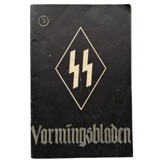 Originale opuscolo olandese delle SS ‘Vormingsbladen’ n. 3 (1942) della Seconda Guerra Mondiale – raro libretto di collaborazione e propaganda per collezionisti di cimeli della Seconda Guerra Mondiale.