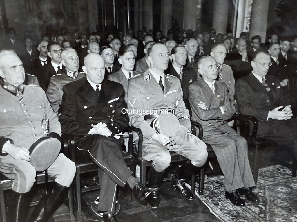 Original WWII Dutch SS photo Rauter/Seyss-Inquart/Schumann