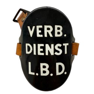 Original WWII Dutch ‘Luchtbeschermingsdienst’ arm shield Verbindings Dienst