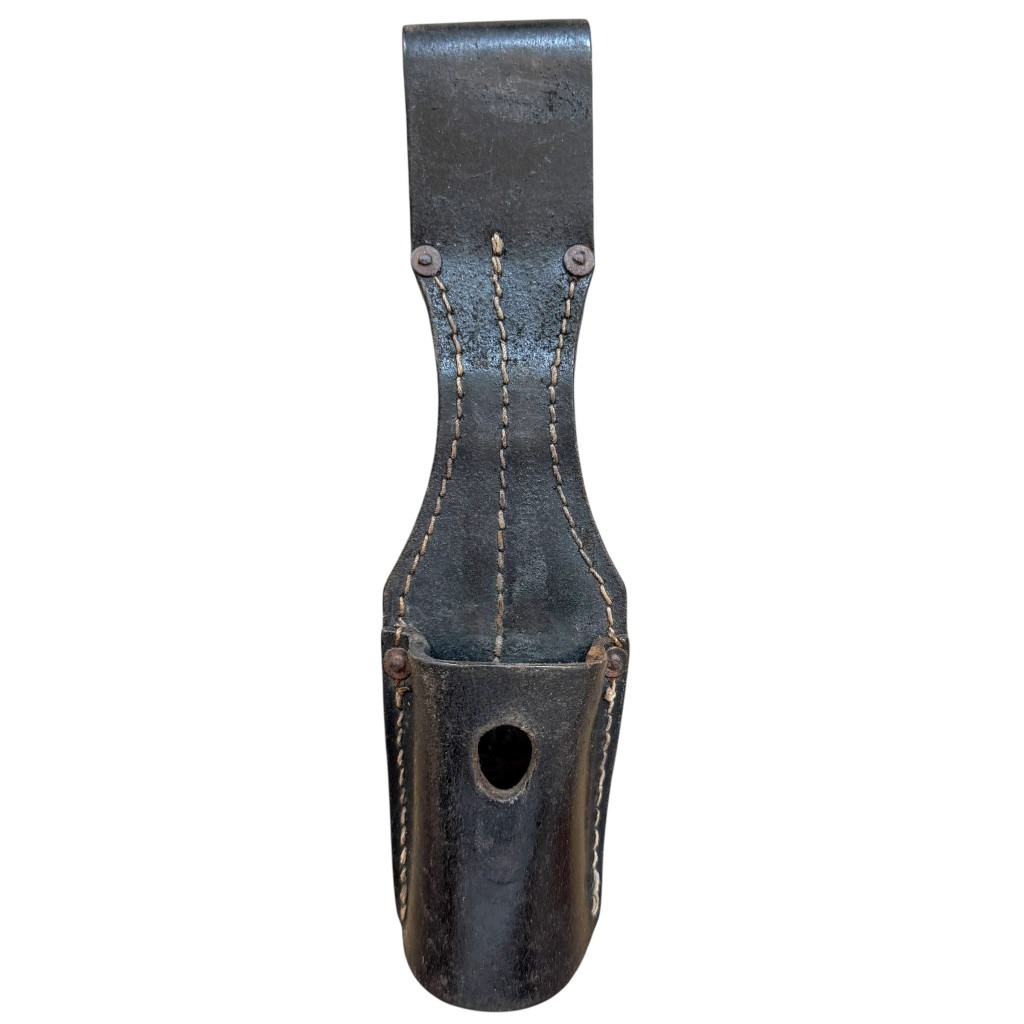 Original WWII German Mauser K98 leather bayonet frog - militaria - Wehrmacht - KVZ 1943