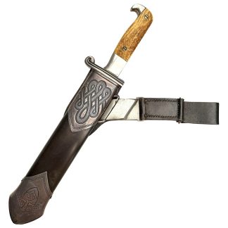 Original WWII German Reichsarbeitsdienst RAD 1st model 'Hauer' dagger with hanger