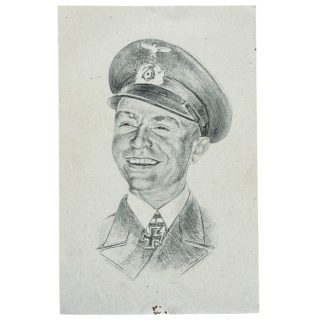 Original WWII German postcard Kriegsmarine Kapitänleutnant Gunther Prien