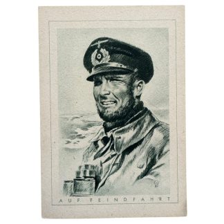 Original WWII German postcard Kriegsmarine NCO