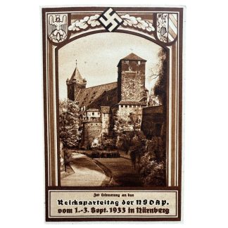 Original WWII German postcard Reichsparteitag 1933