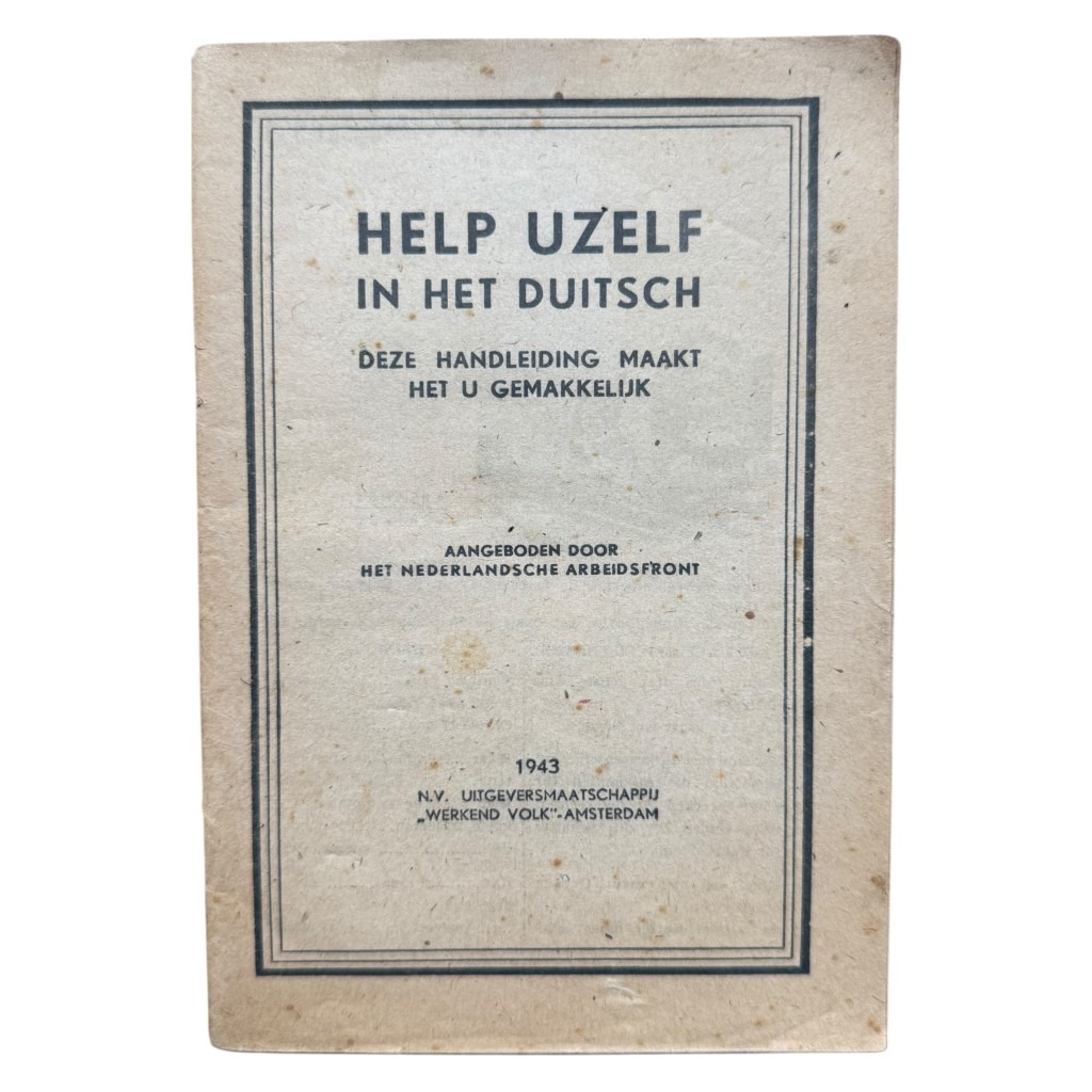 Original WWII Dutch-German N.A.F. manual - Nederlandsche Arbeidsfront - 1943 - verzamelobject