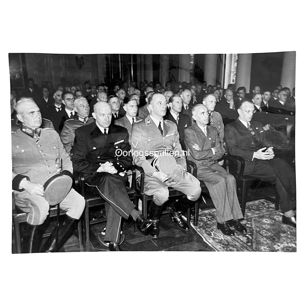 Original WWII Dutch SS photo Rauter/Seyss-Inquart/Schumann