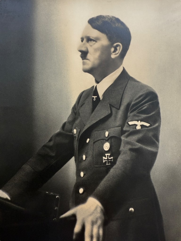 Original WWII German Adolf Hitler photo by Hoffmann