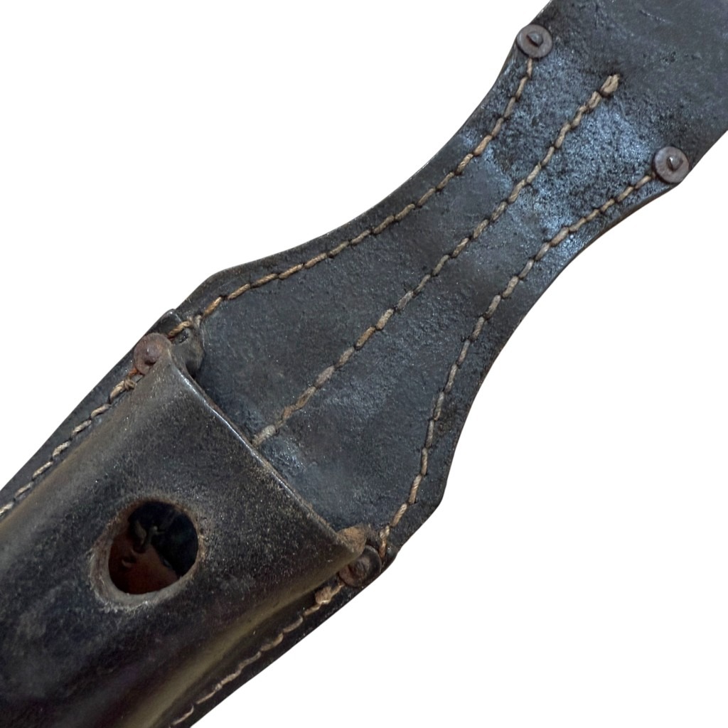 Original WWII German Mauser K98 leather bayonet frog