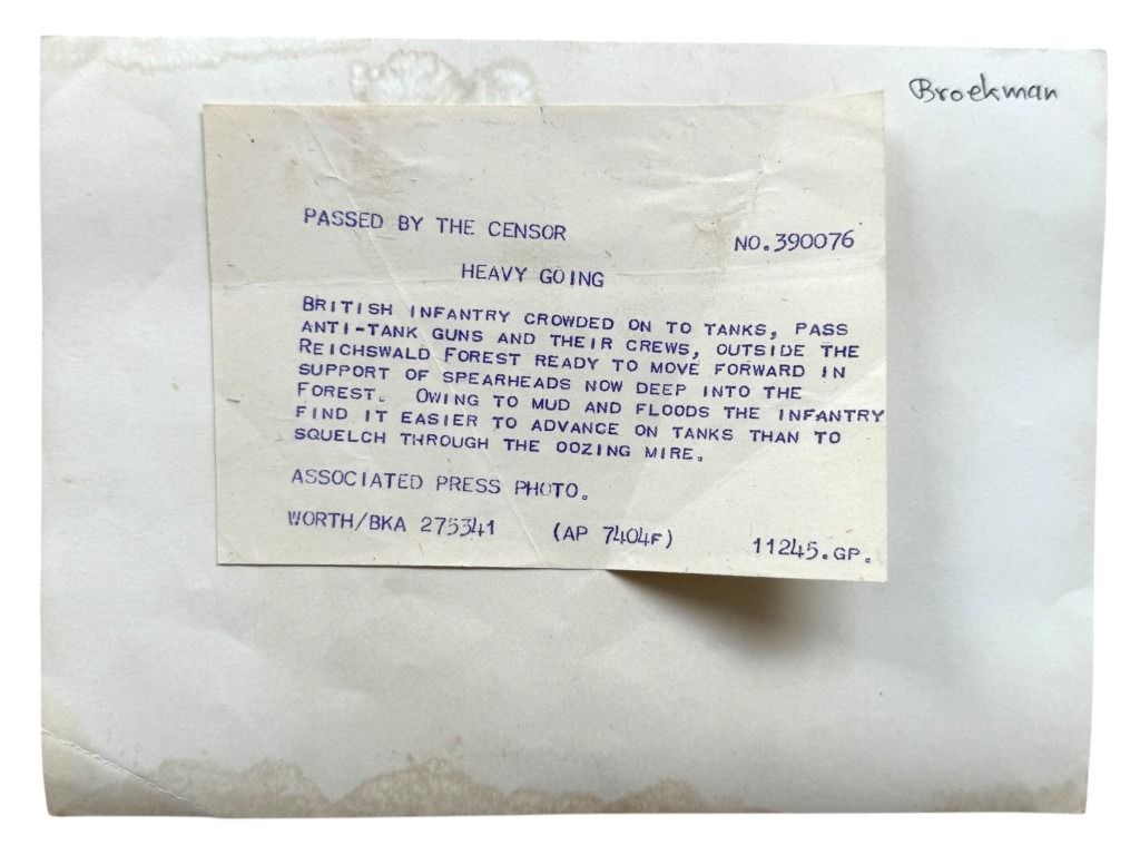 Original WWII British Operation Veritable photo - Image 3