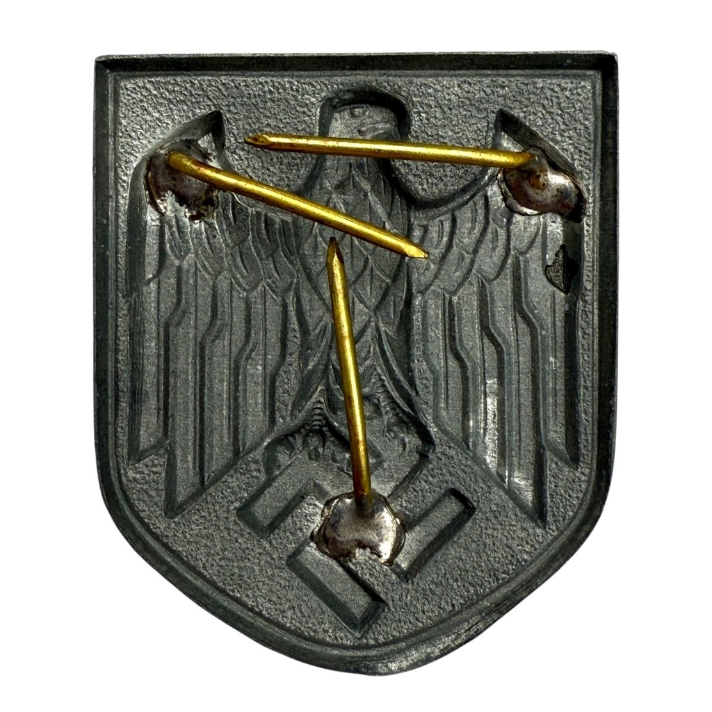 Original WWII German WH tropical pith helmet shields - Image 3