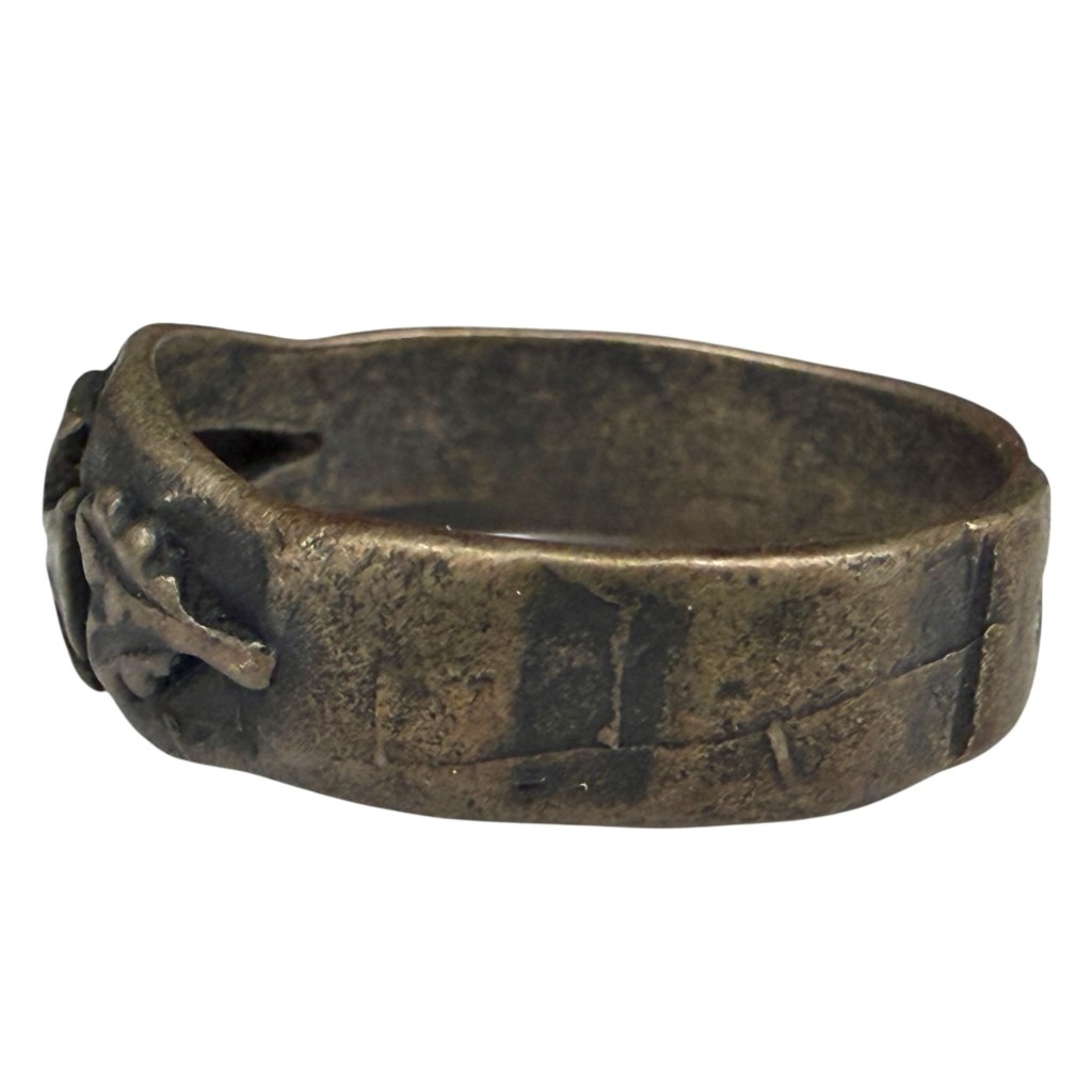 Original WWI German silver ring - Image 3