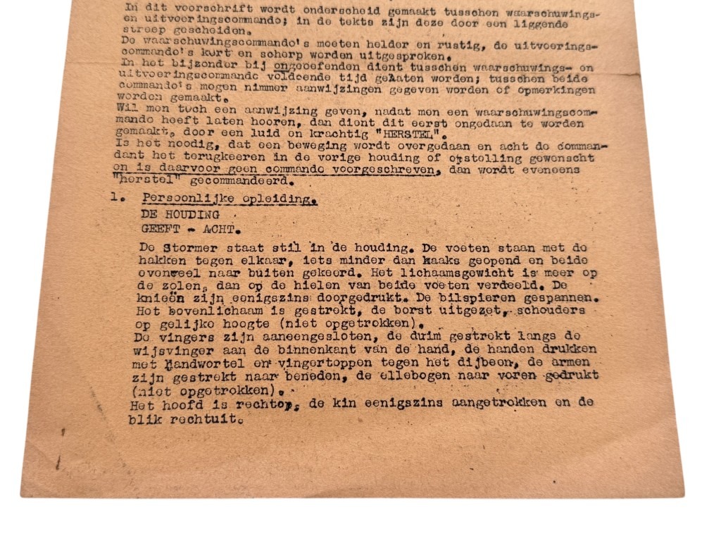 Original WWII Dutch Nationale Jeugdstorm drill exercises documents from Rotterdam - Image 4