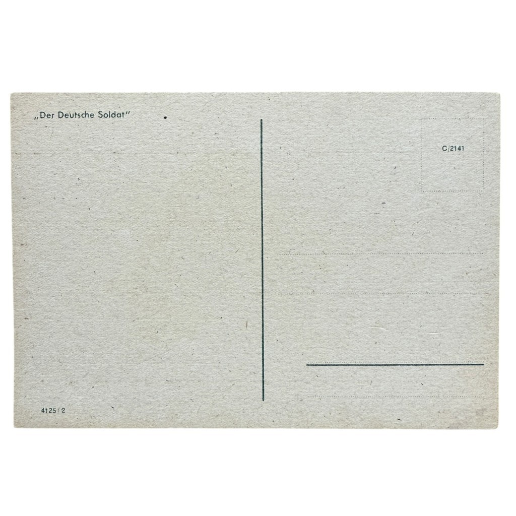 Original WWII German postcard Afrikakämpfer - Image 2