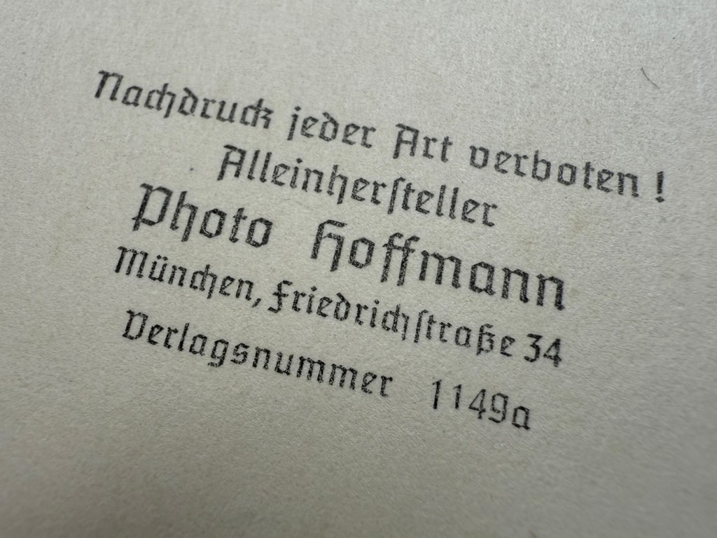 Original WWII German Adolf Hitler photo by Hoffmann - Image 4