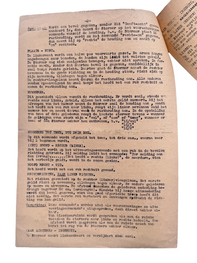 Original WWII Dutch Nationale Jeugdstorm drill exercises documents from Rotterdam - Image 5