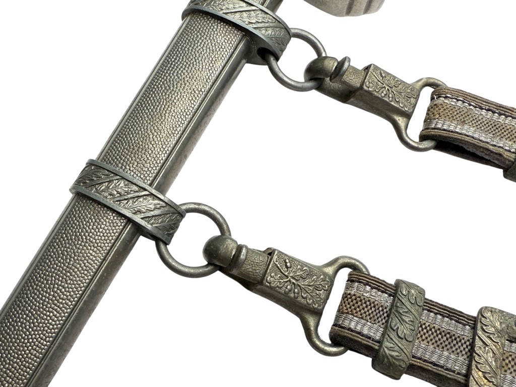 Original WWII German Luftwaffe officers dagger with hanger - Tiger Solingen - Image 7