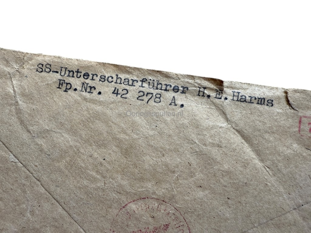 Original WWII Dutch Waffen-SS Feldpost letter 'Freiwilligen-Panzergrenadier-Regiment 48 SS-Brigade Nederland' - Image 4