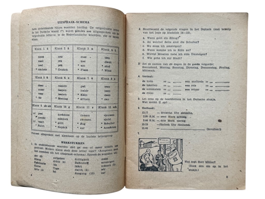 Original WWII Dutch-German N.A.F. manual - Image 5
