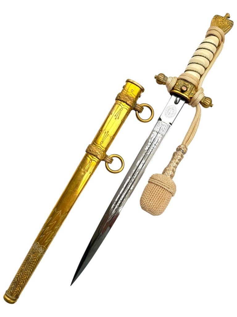 Original WWII German Kriegsmarine officers dagger with portepee - Paul Weyersberg Solingen - Image 10