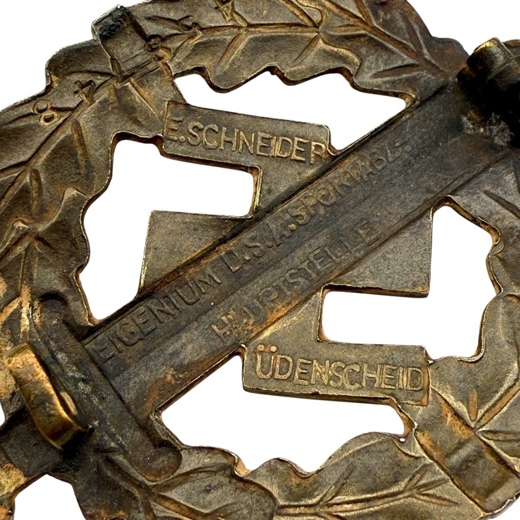Original WWII German SA-Sportabzeichen in bronze