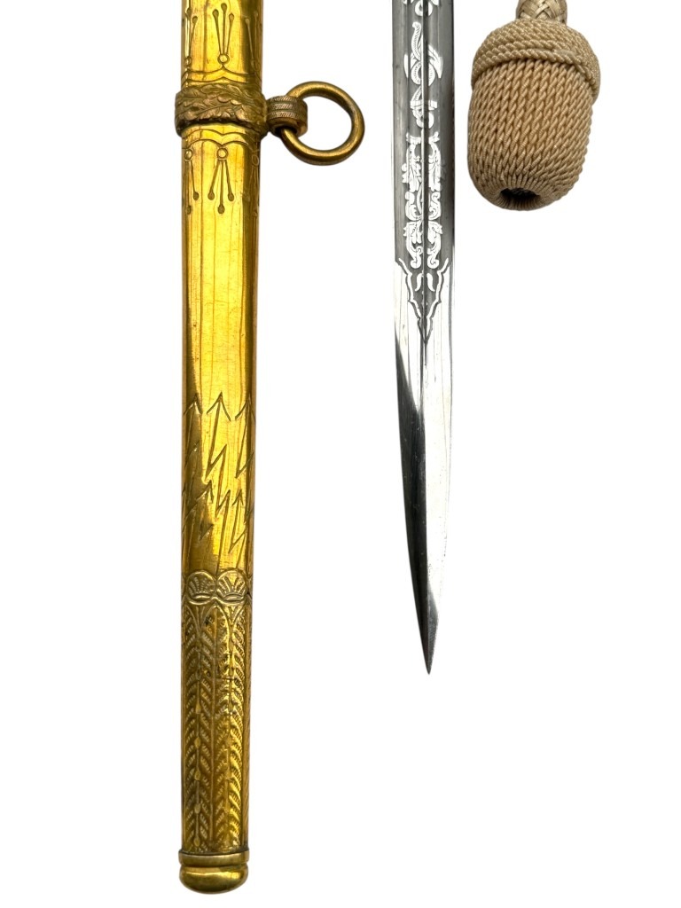 Original WWII German Kriegsmarine officers dagger with portepee - Paul Weyersberg Solingen - Image 12