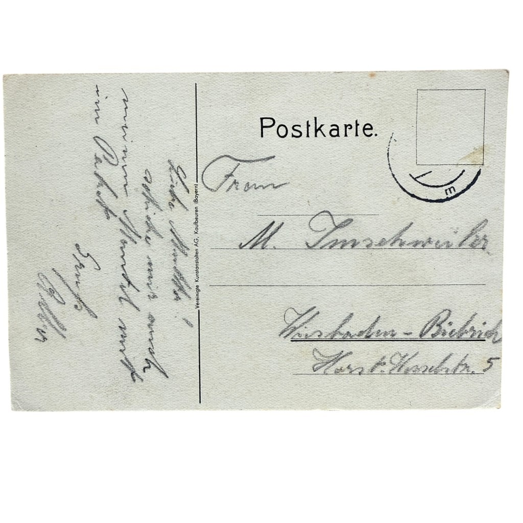 Original WWII German postcard Ehre und Arbeit - Image 2