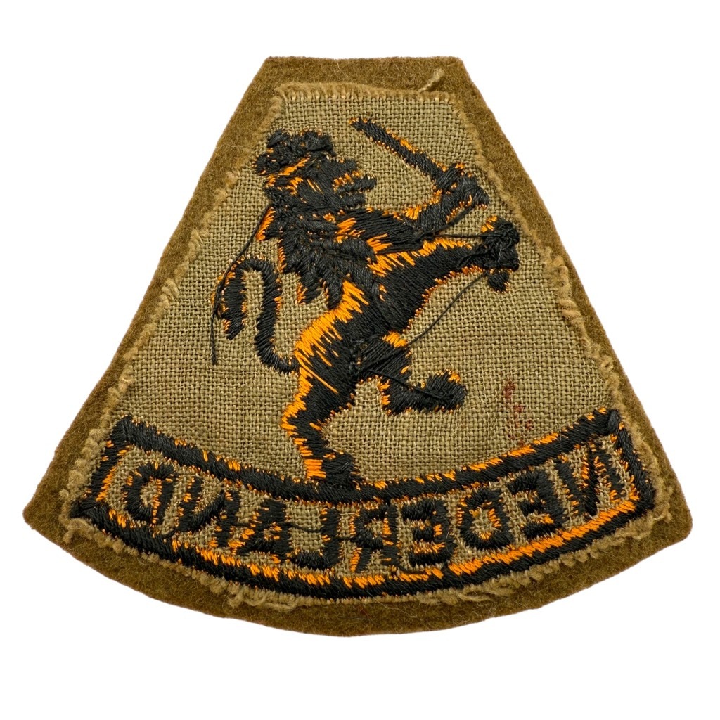 Original WWII Dutch 'Prinses Irene Brigade' insignia reverse backside