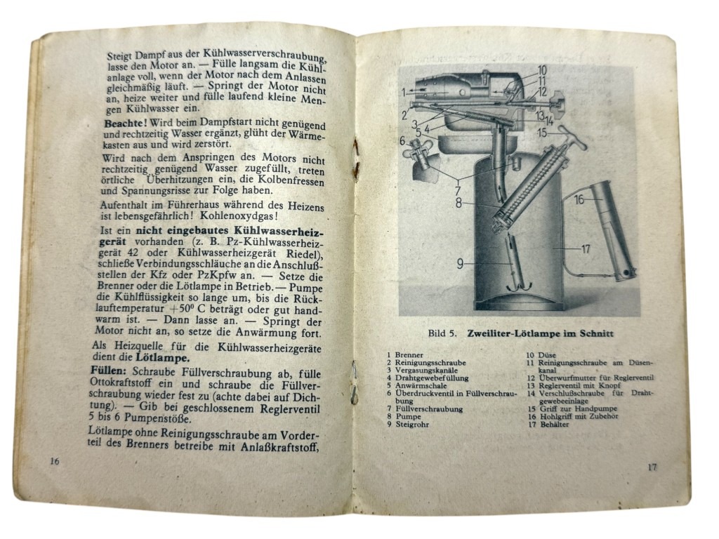 Original WWII German Taschenbuch für den Kraftfahrer im Winter D/632/2 - Image 6