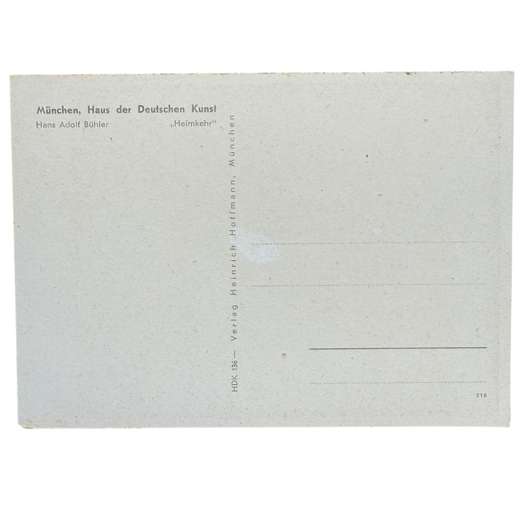 Original WWII German postcard tired German soldier - Image 2