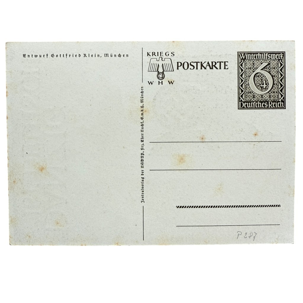 Original WWII German postcard Danzig ist Deutsch - Image 2