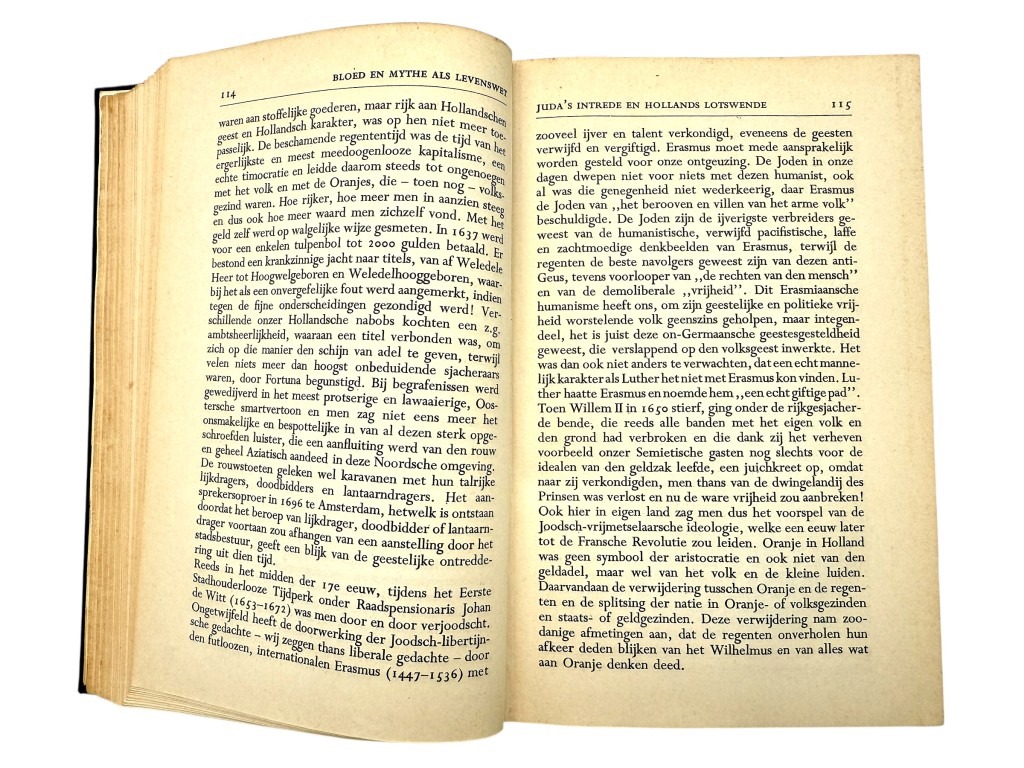 Original WWII Dutch collaboration book 'Bloed en Mythe' - Image 5