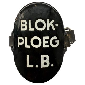 Original WWII Dutch ‘Luchtbescherming’ arm shield Blokploeg