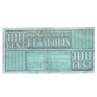 Original WWII Dutch ‘Durchgangslager’ Westerbork banknote