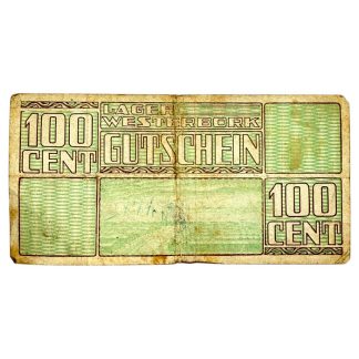 Original WWII Dutch ‘Durchgangslager’ Westerbork banknote