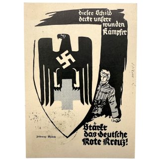 Original WWII German DRK postcard Berlin 1940