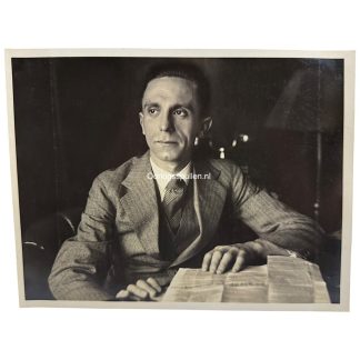 Original WWII German portrait photograph of Joseph Goebbels