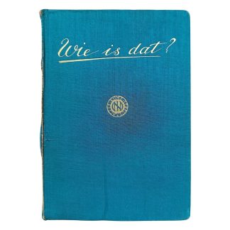 Original 1930s 'Wie is dat?' book from the personal collection of Max Blokzijl