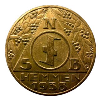 Original WWII Dutch NSB Hemmen 1938 pin