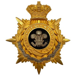 Original 1878-1908 British North Staffordshire Regiment helmet plate