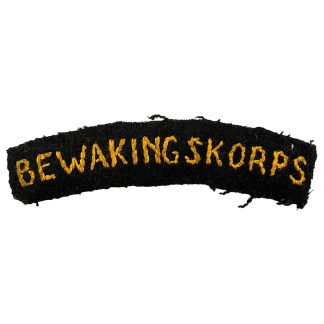 Original 1945 Dutch 'Bewakingskorps' cloth insignia