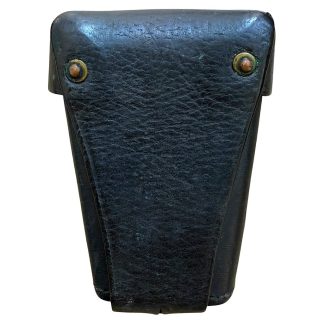Origineel vooroorlogs Nederlands leer Hembrug patroontasje (pre-1940), gebruikt door de Nederlandse Politie of Marechaussee – zeldzaam militair verzamelobject.